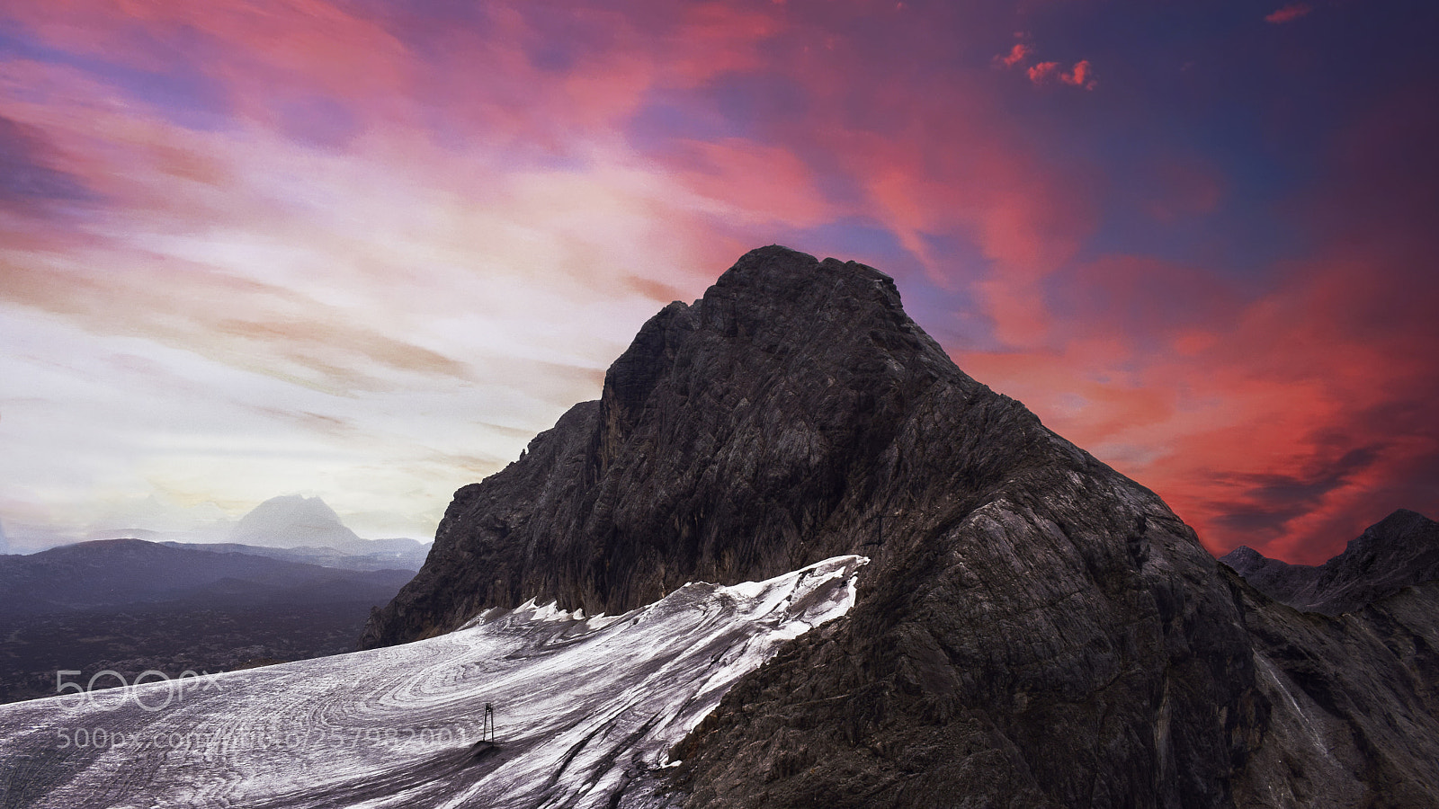 Nikon D5300 sample photo. Dachstein sunset photography