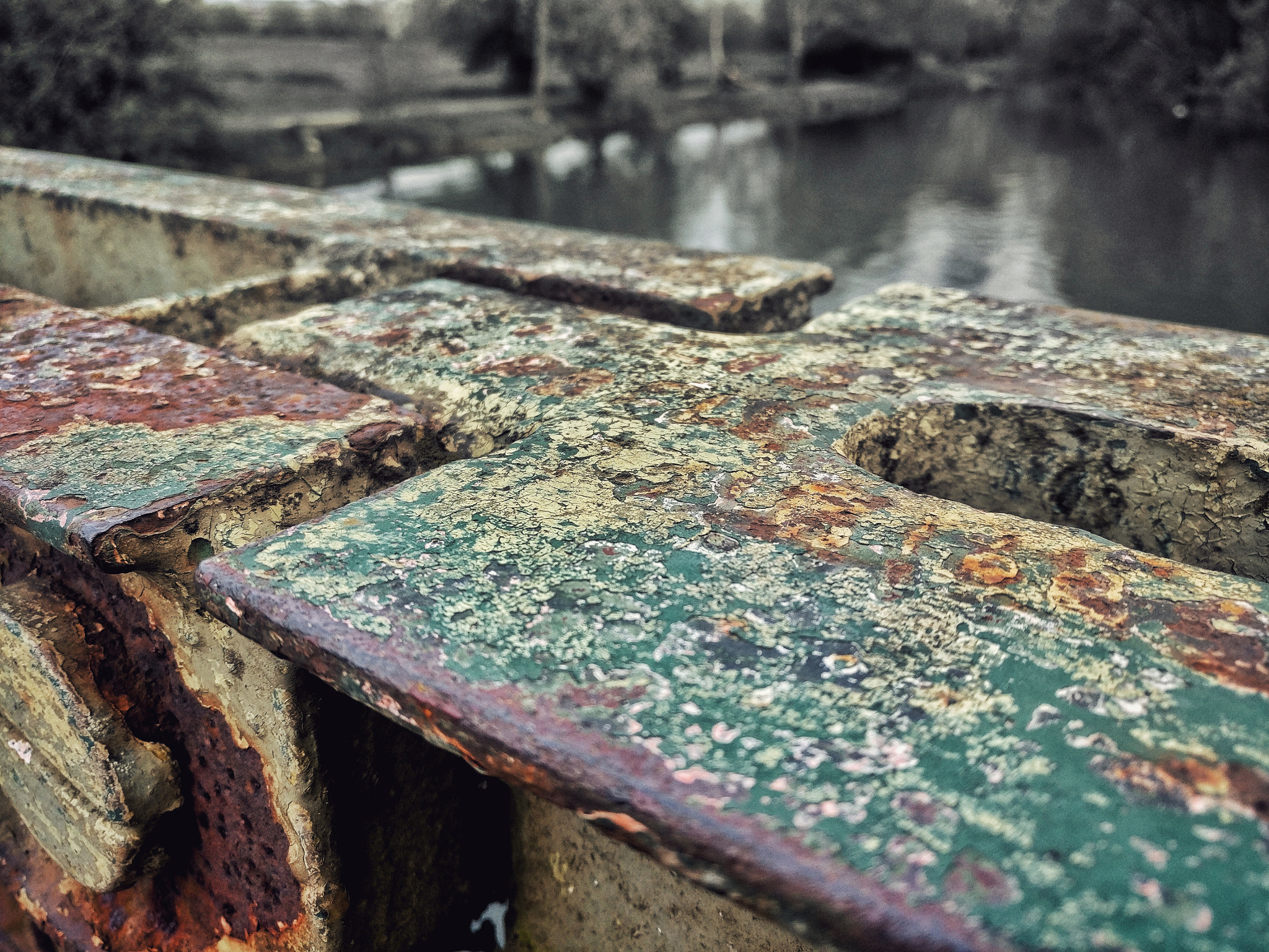 OnePlus A3000 sample photo. Layers of rust photography