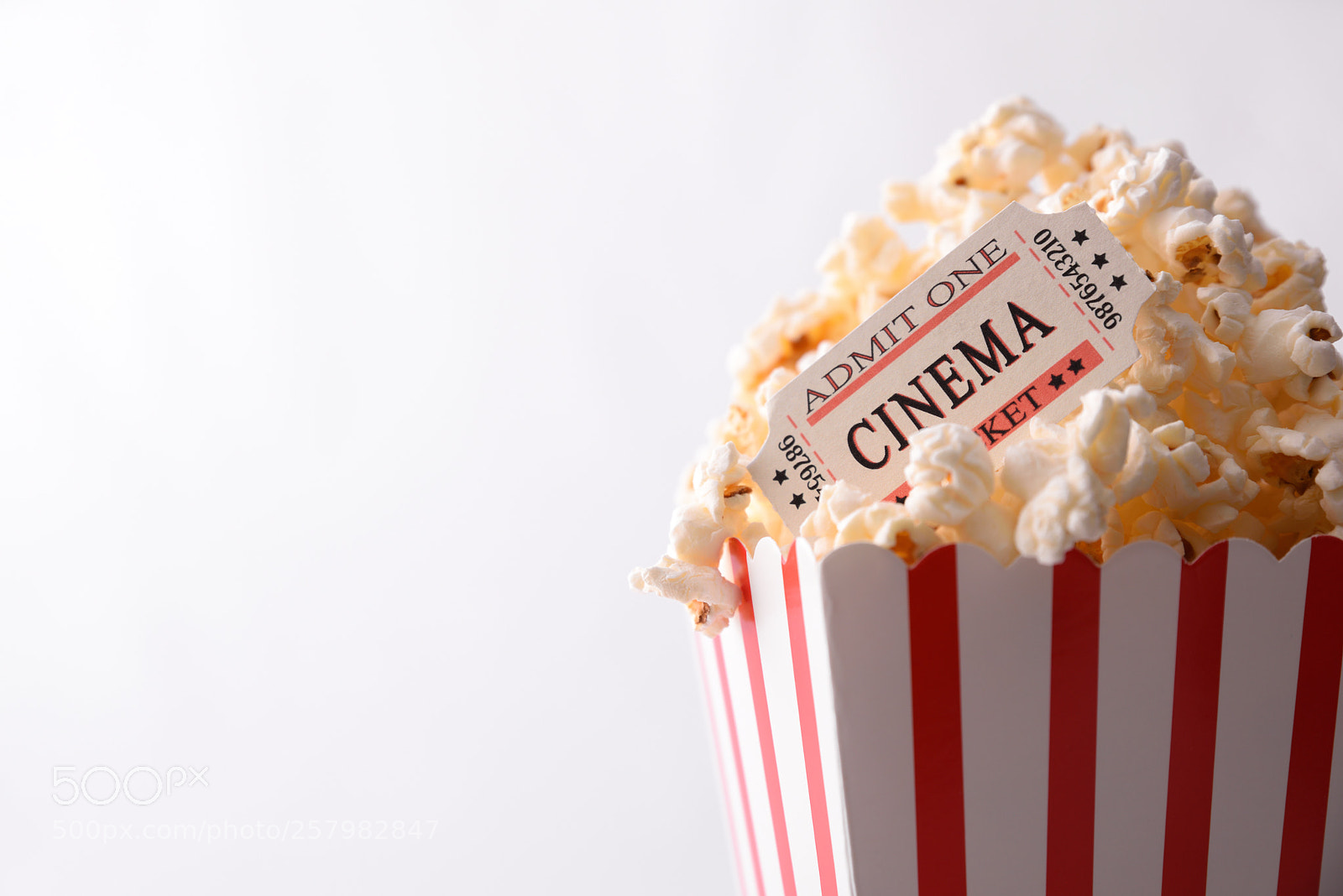 Nikon D810 sample photo. Popcorn and movie tickets photography