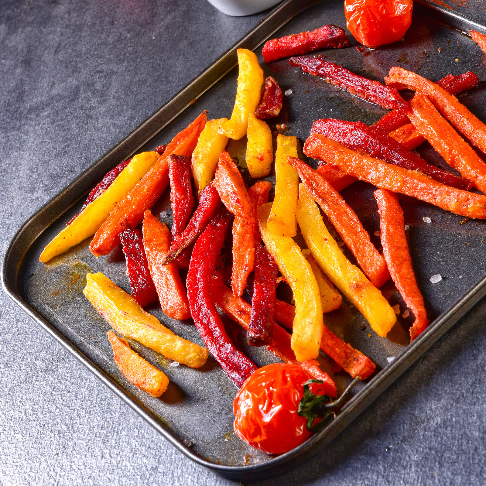 Nikon D810 sample photo. Colorful vegetable fries from photography