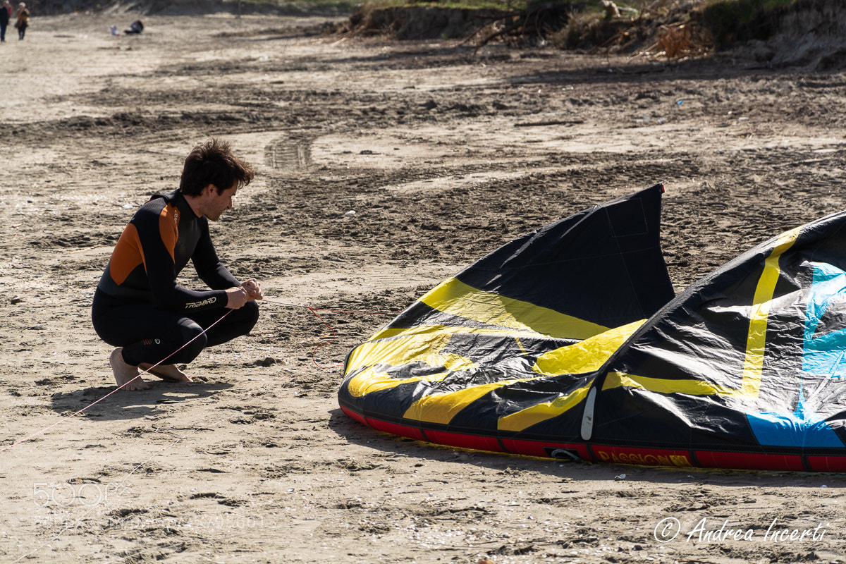 Nikon D7100 sample photo. Kitesurf man photography