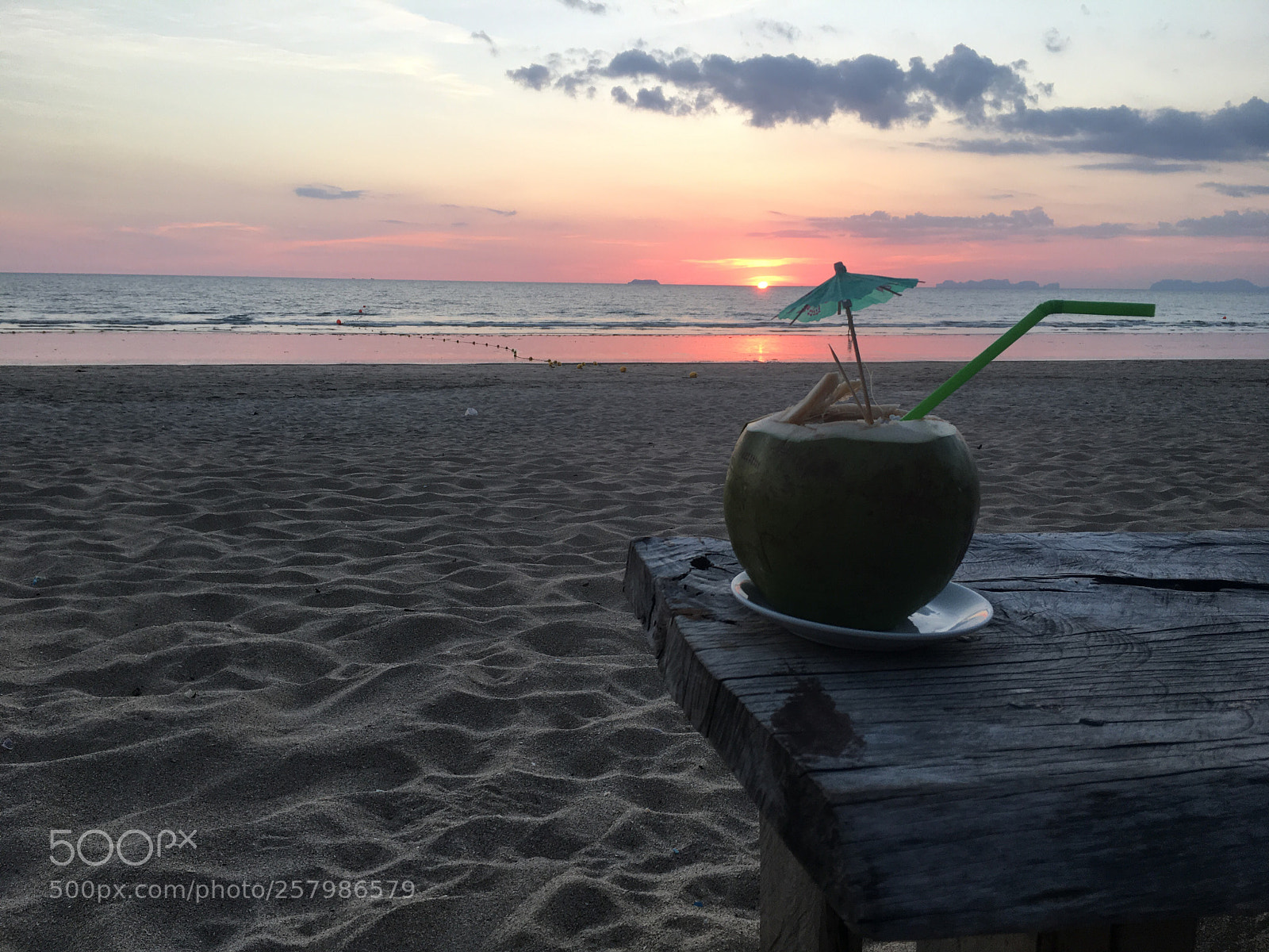Apple iPhone 6s sample photo. Sunset coconut photography