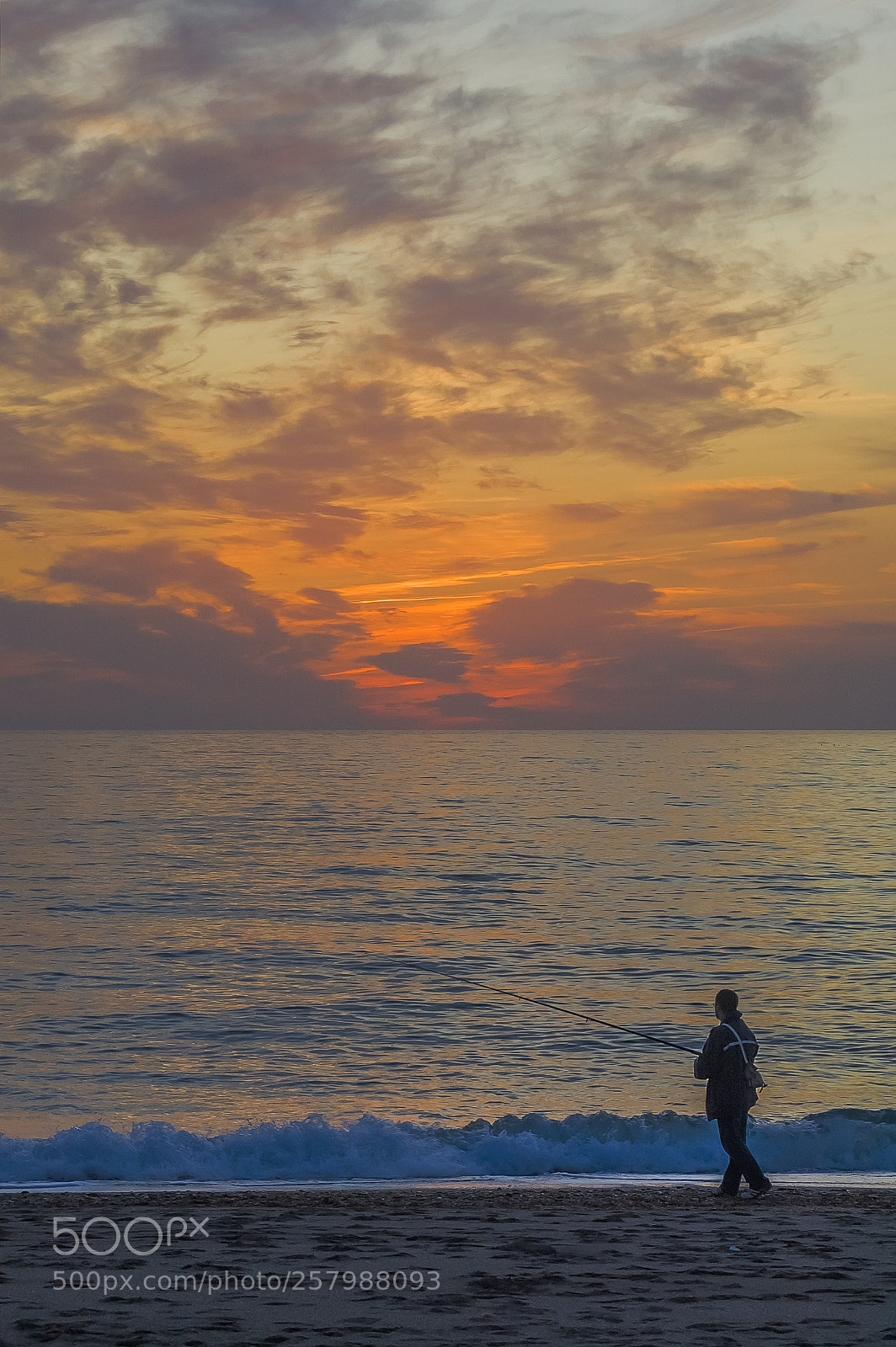 Nikon D70 sample photo. Pescando al atardecer photography