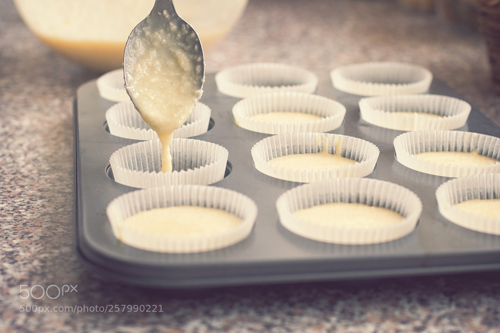 Sony a6300 sample photo. Preparing muffins at home photography