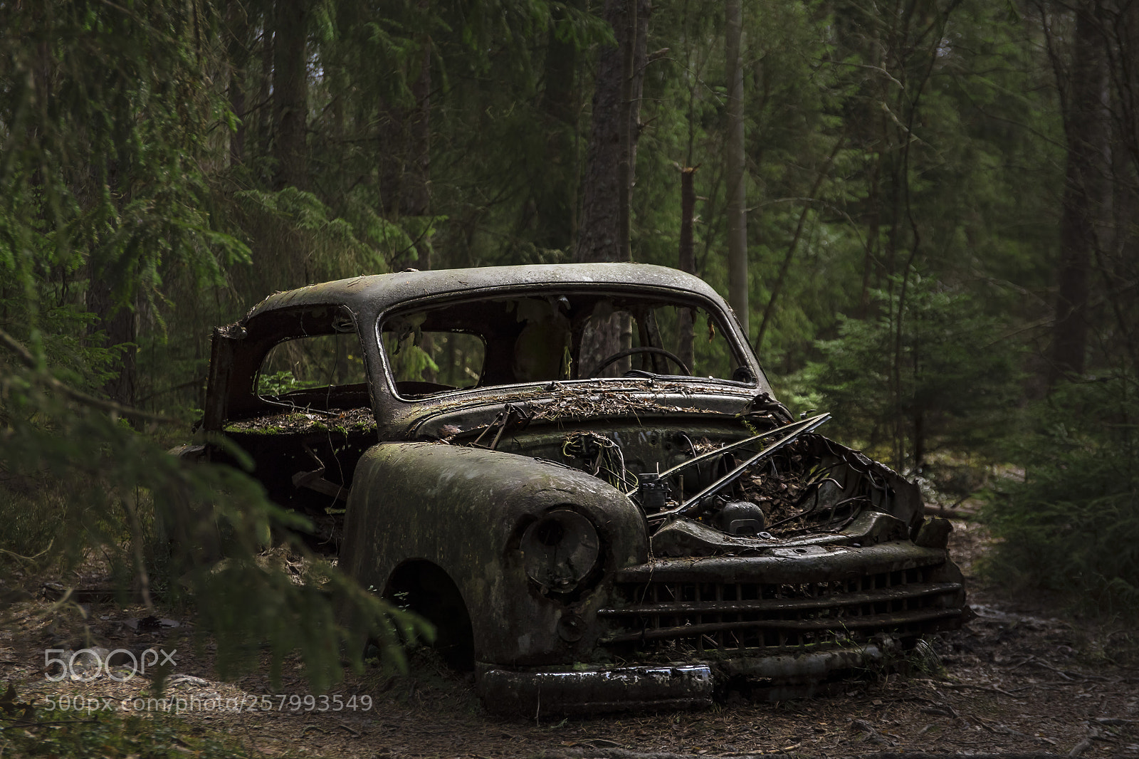 Canon EOS 6D sample photo. Abandoned car photography