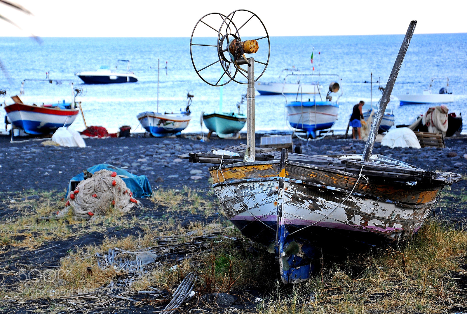 Nikon D90 sample photo. The old fishing boat photography