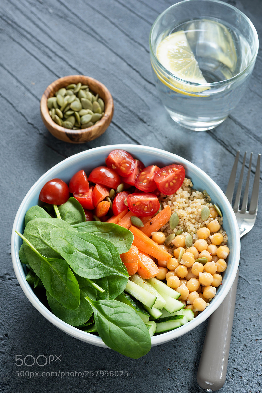 Nikon D810 sample photo. Chickpea salad bowl on photography