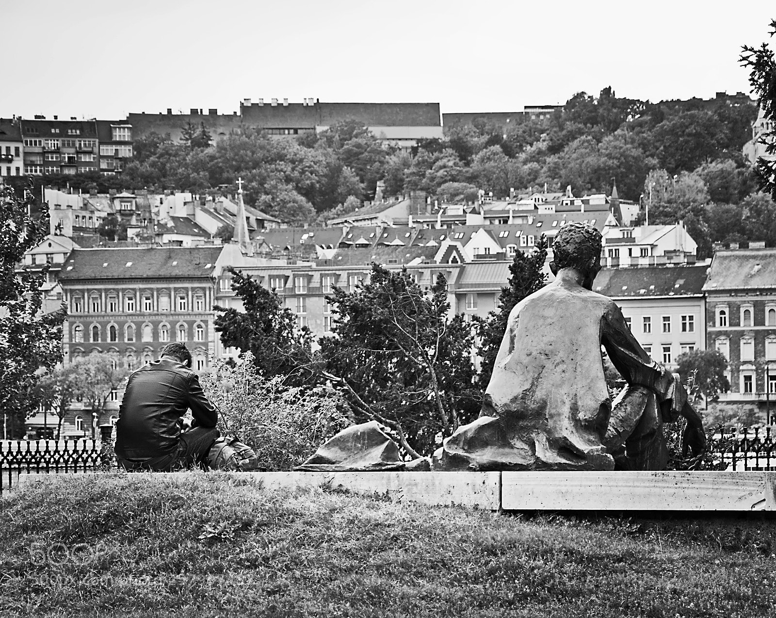 Nikon D80 sample photo. Men in silence photography