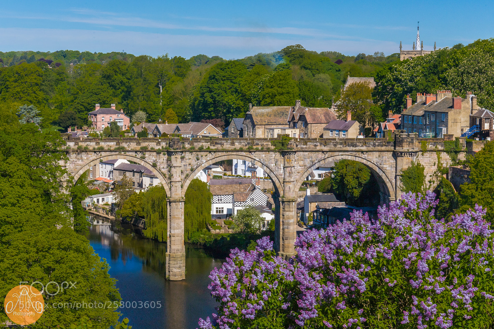 Canon EOS 6D Mark II sample photo. Knaresborough viaduct from castle photography