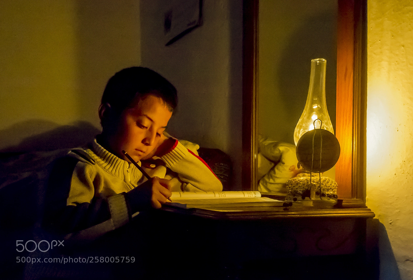 Nikon D3100 sample photo. Homework under light photography