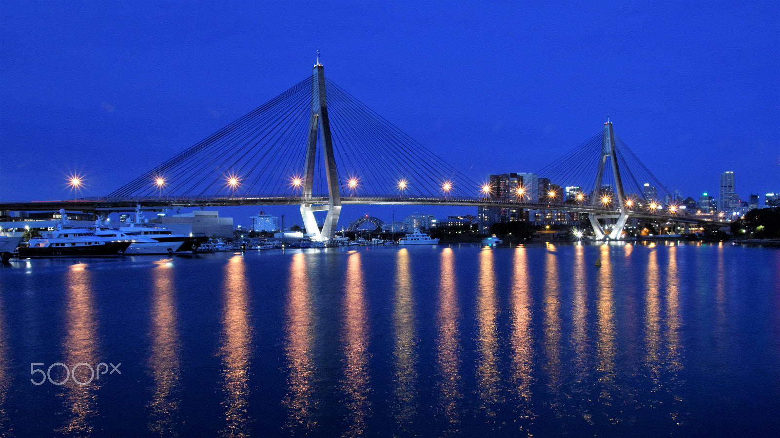 Nikon D5500 sample photo. Anzac bridge photography