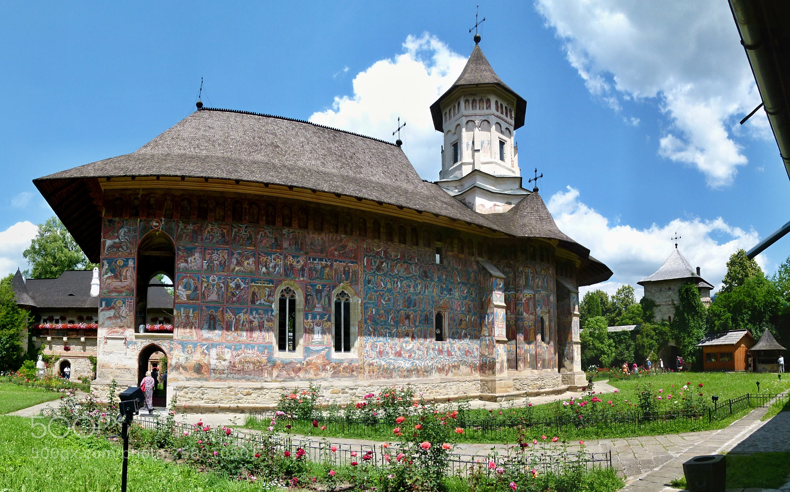 Panasonic Lumix DMC-FZ100 sample photo. Moldovita monastery photography