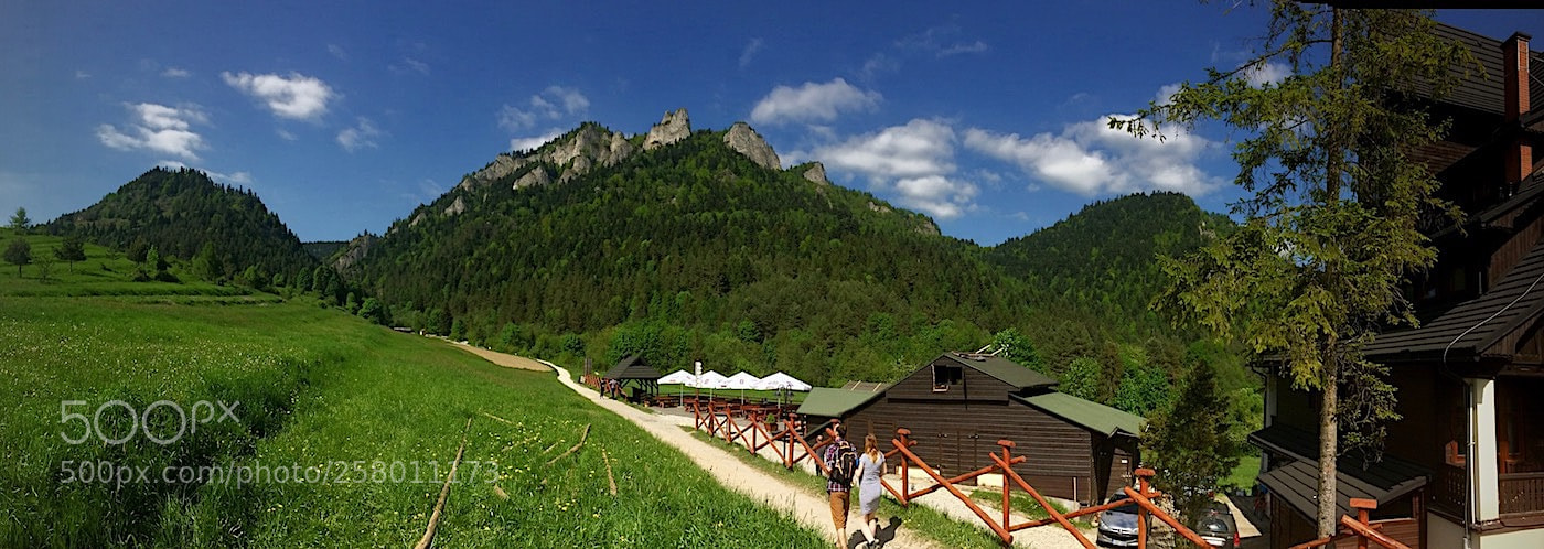Apple iPhone 5s sample photo. Pieniny, panorama na trzy photography