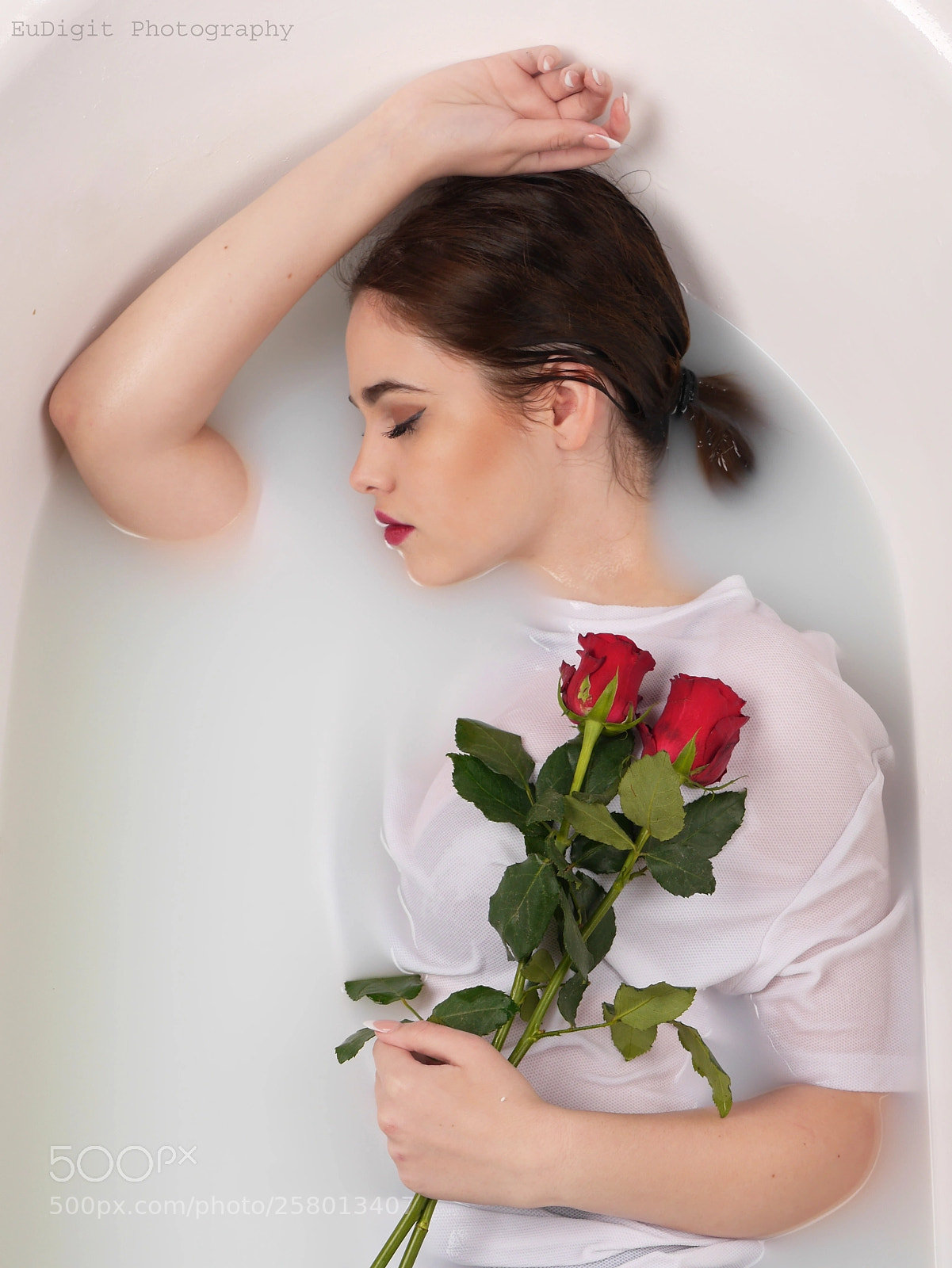 Panasonic Lumix DMC-GH3 sample photo. Beauty with red roses photography