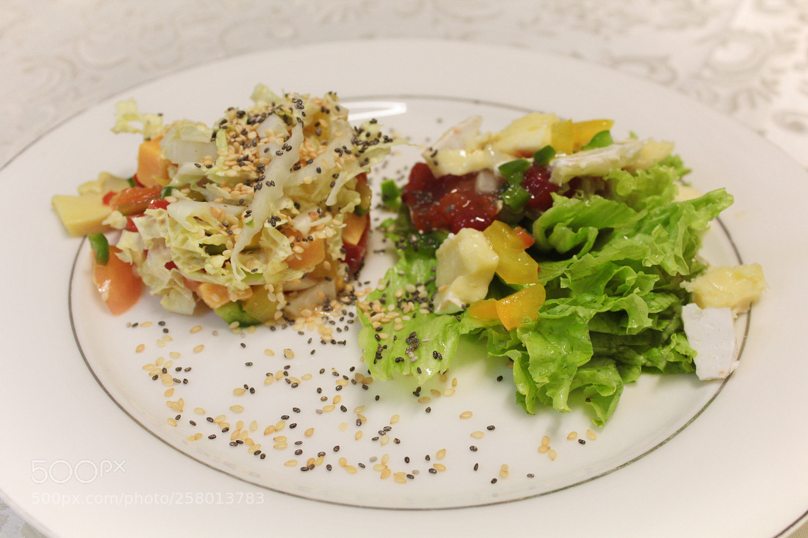 Canon EOS 1200D (EOS Rebel T5 / EOS Kiss X70 / EOS Hi) sample photo. Fancy dinner salad photography