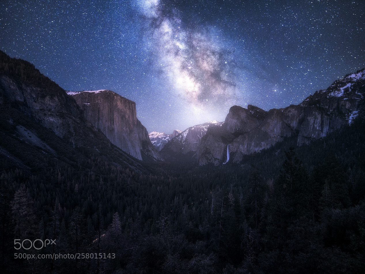 Nikon D810 sample photo. A night in yosemite photography