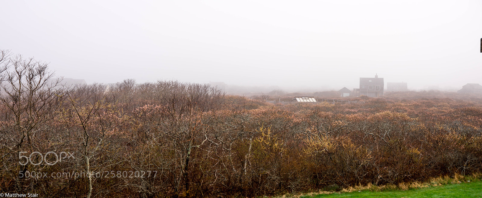 Nikon D5600 sample photo. Nantucket foggy morning panarama photography