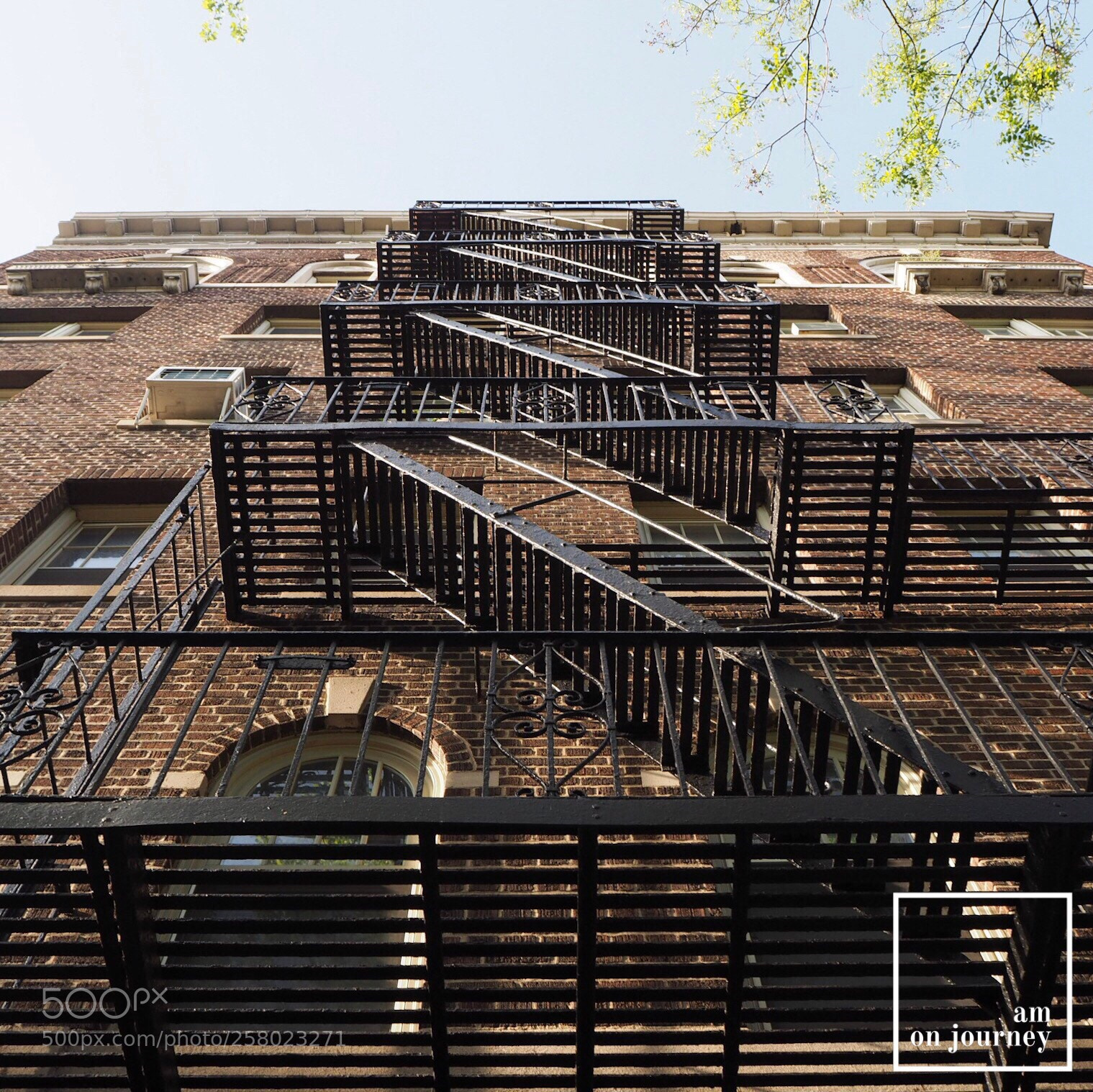 Olympus OM-D E-M10 sample photo. Fire stairs photography