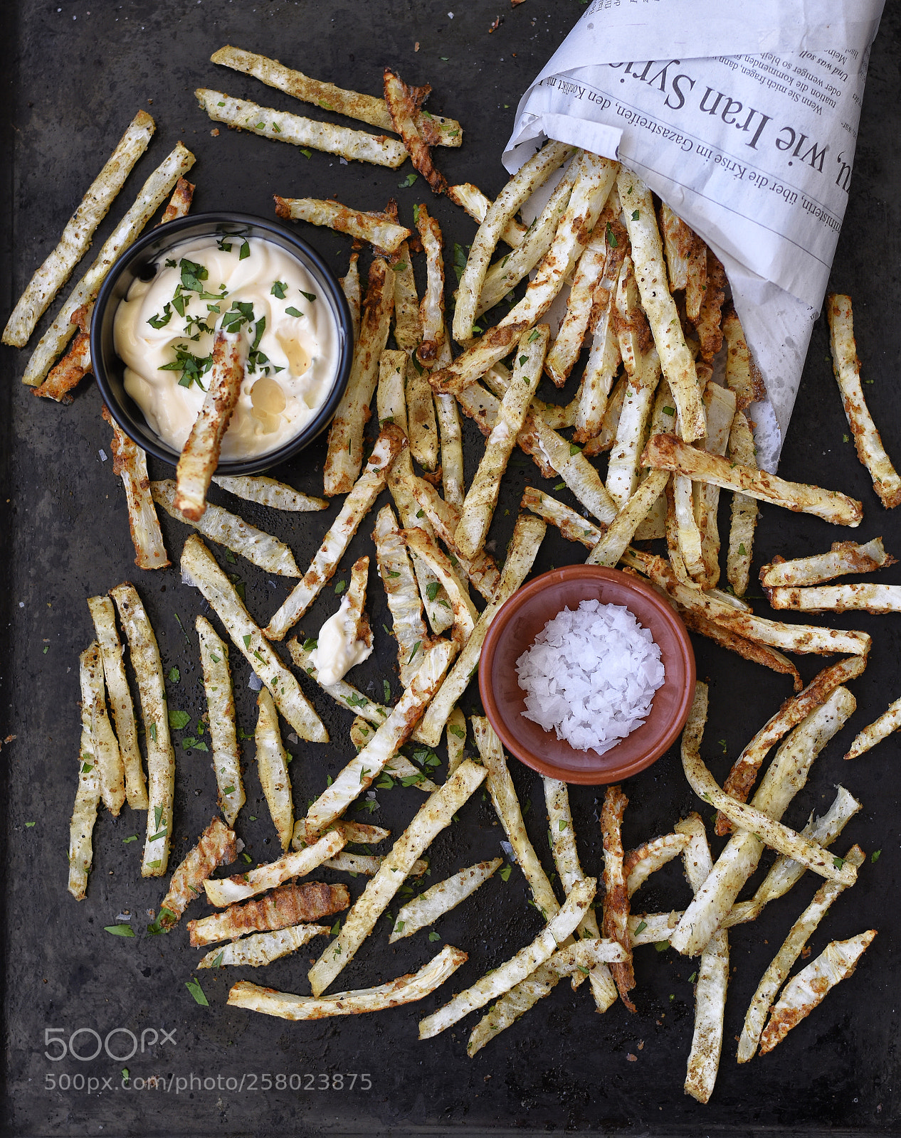 Nikon D5600 sample photo. Celeriac oven fries photography