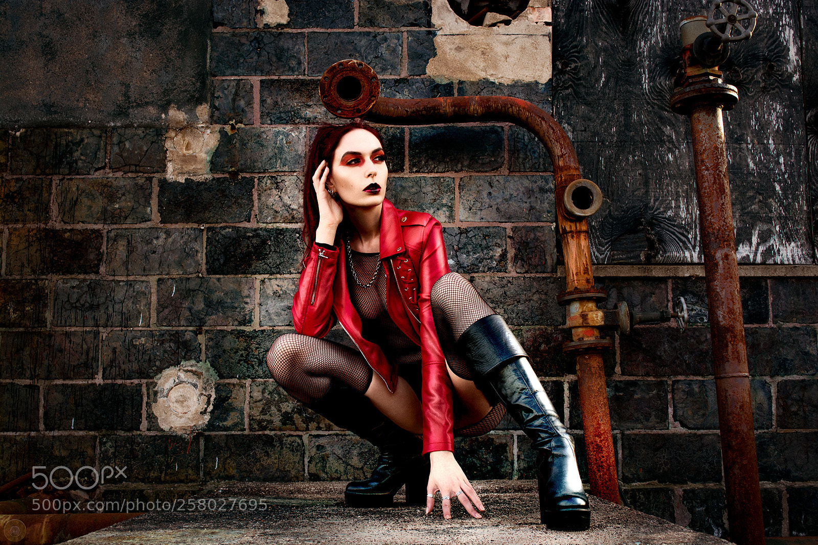 Nikon D5200 sample photo. Lilia red jacket photography