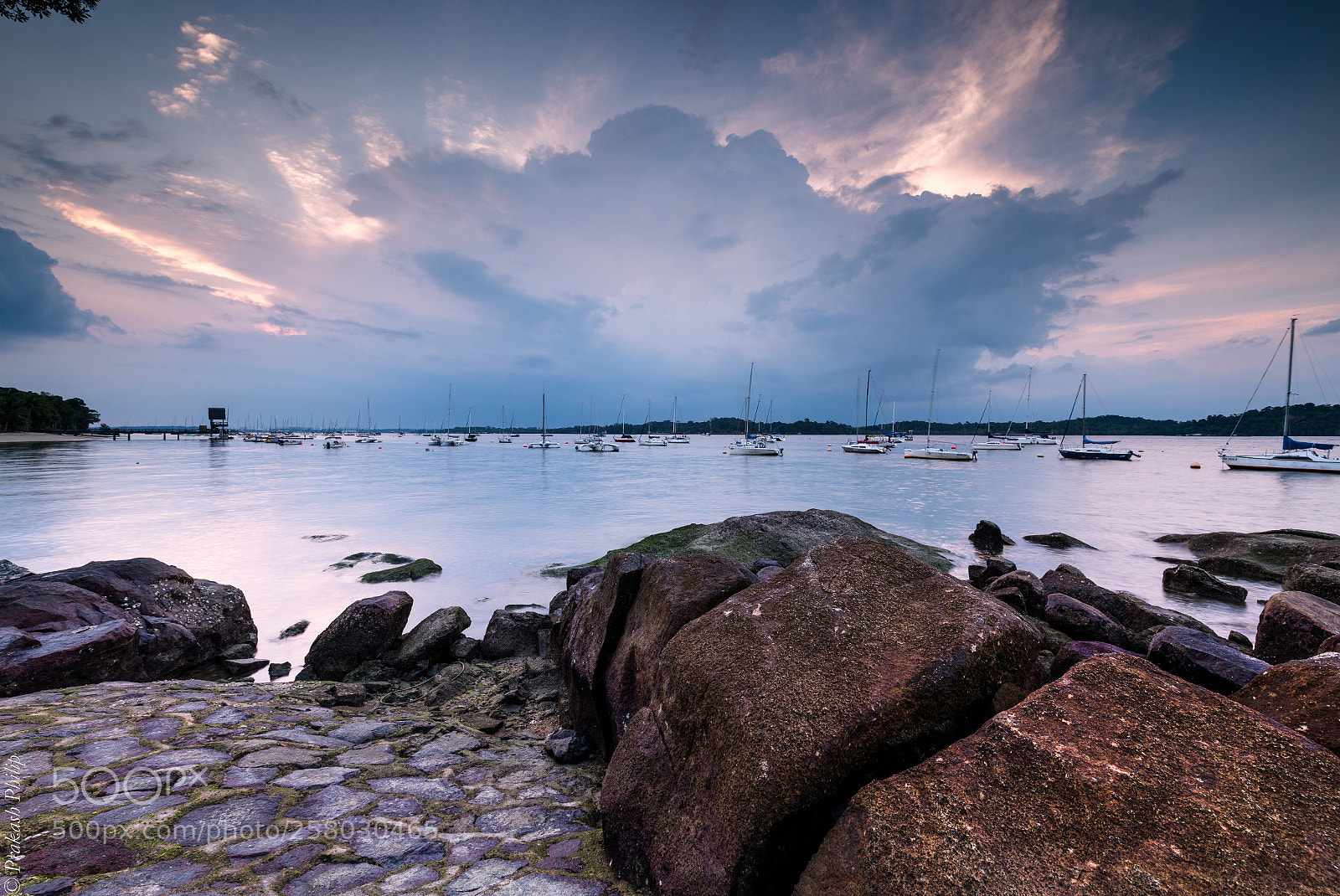 Nikon D850 sample photo. Clouds & boulders photography