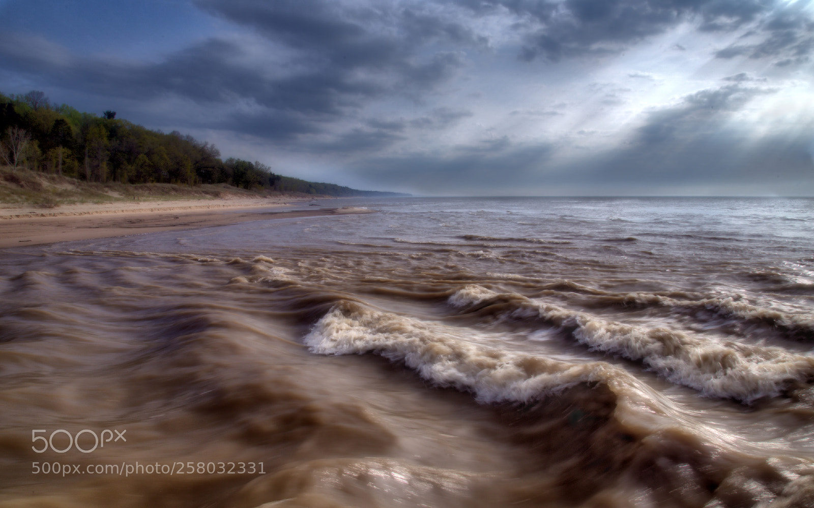 Canon EOS 6D sample photo. Storm waters meet lake photography