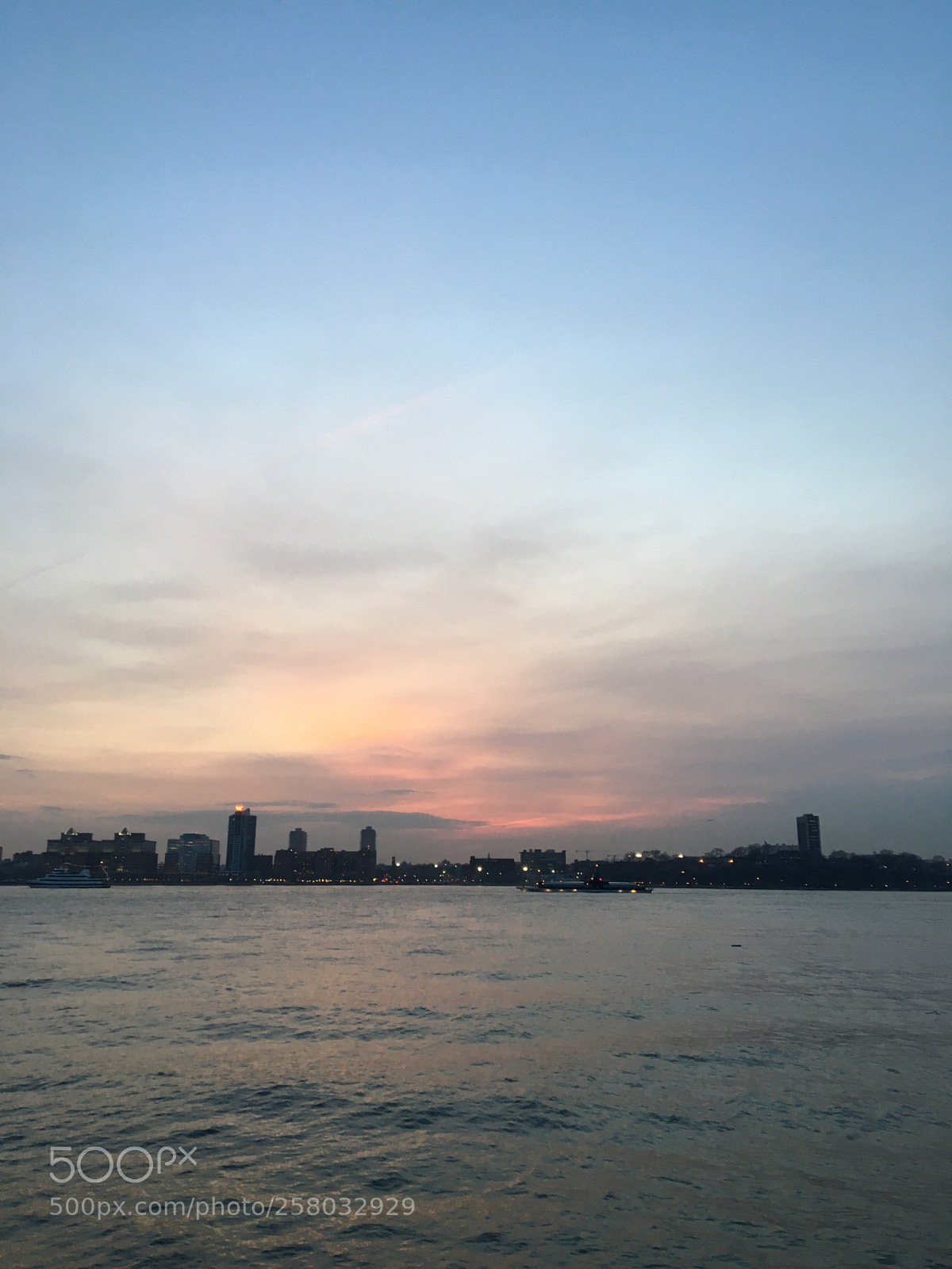 Apple iPhone 6s sample photo. Hudson river sunset photography