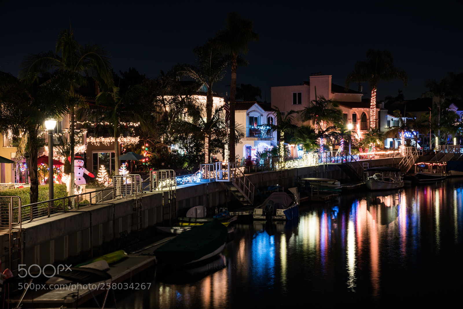 Nikon D750 sample photo. Christmas lights on naples photography