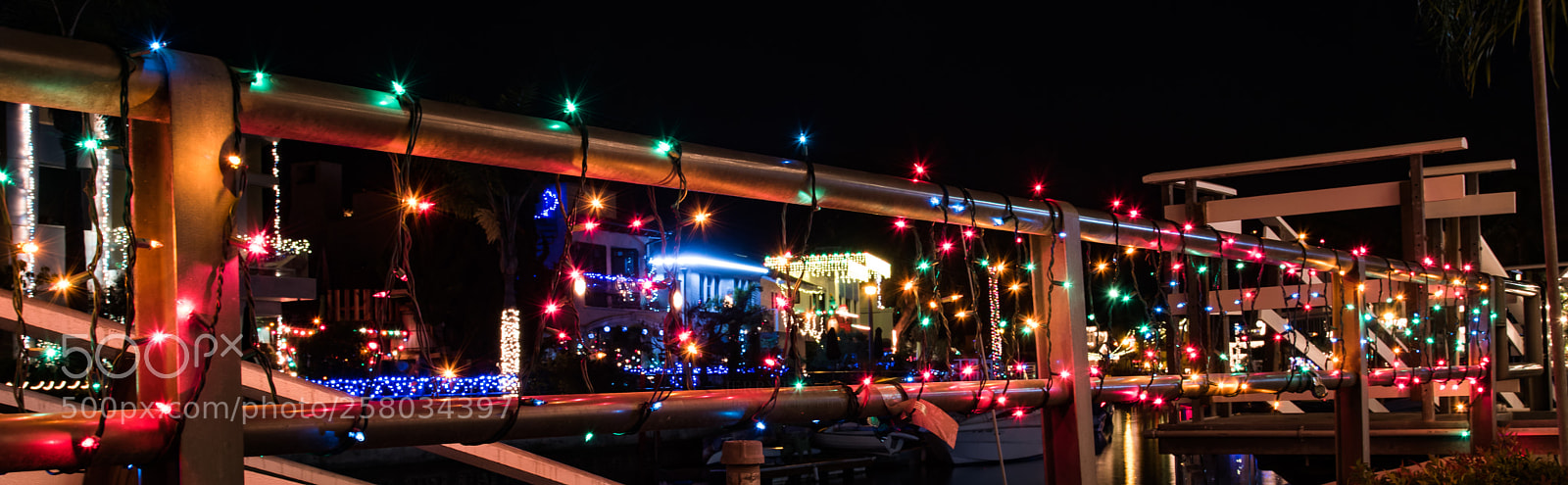 Nikon D750 sample photo. Christmas lights on naples photography