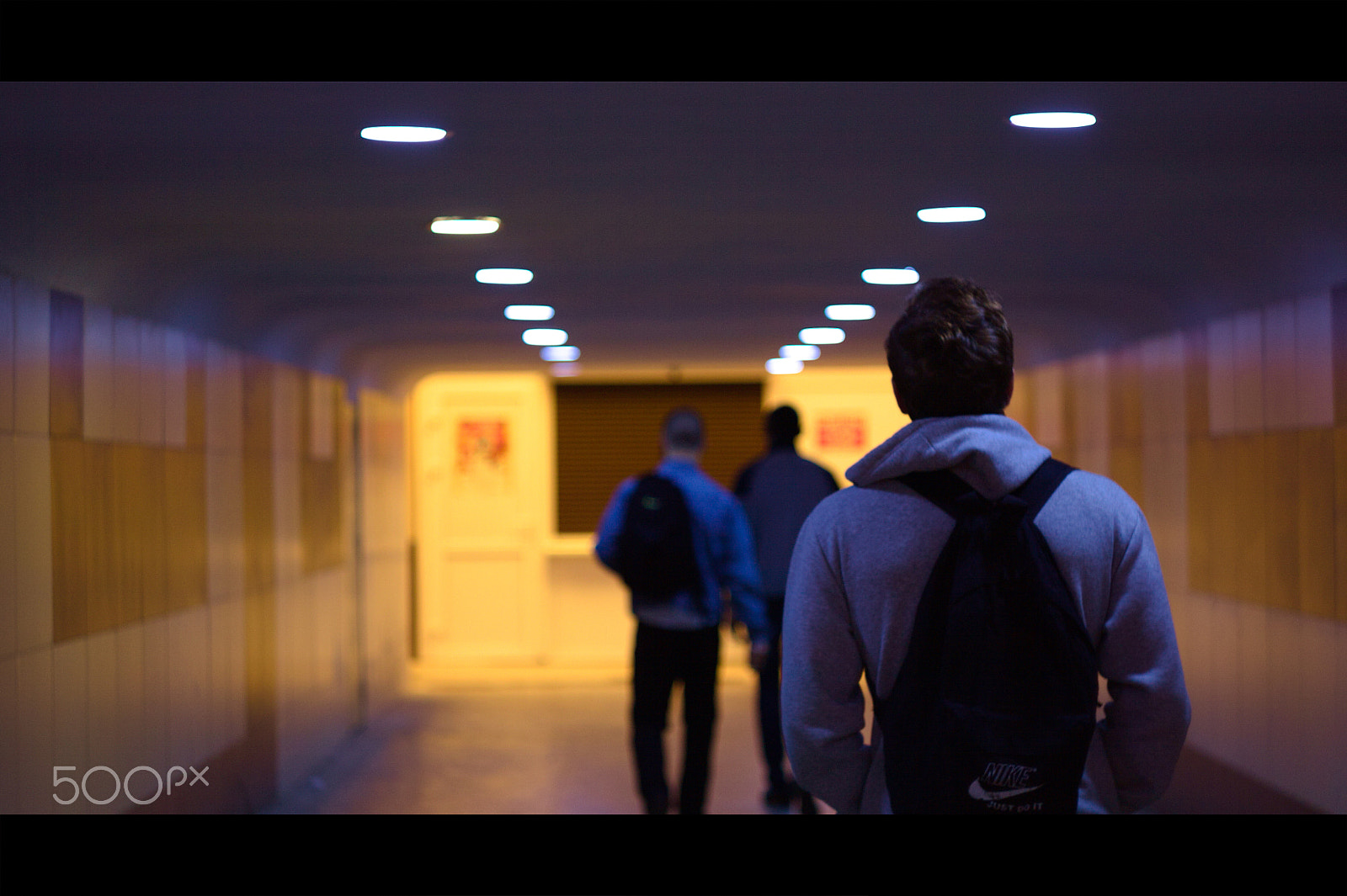 Canon EF 35-80mm f/4-5.6 sample photo. Film in the underground passage photography