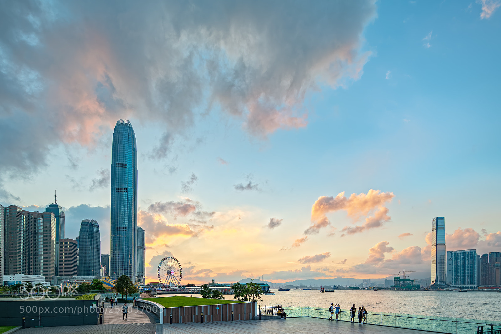Nikon D850 sample photo. Sunset at admiralty, hong photography