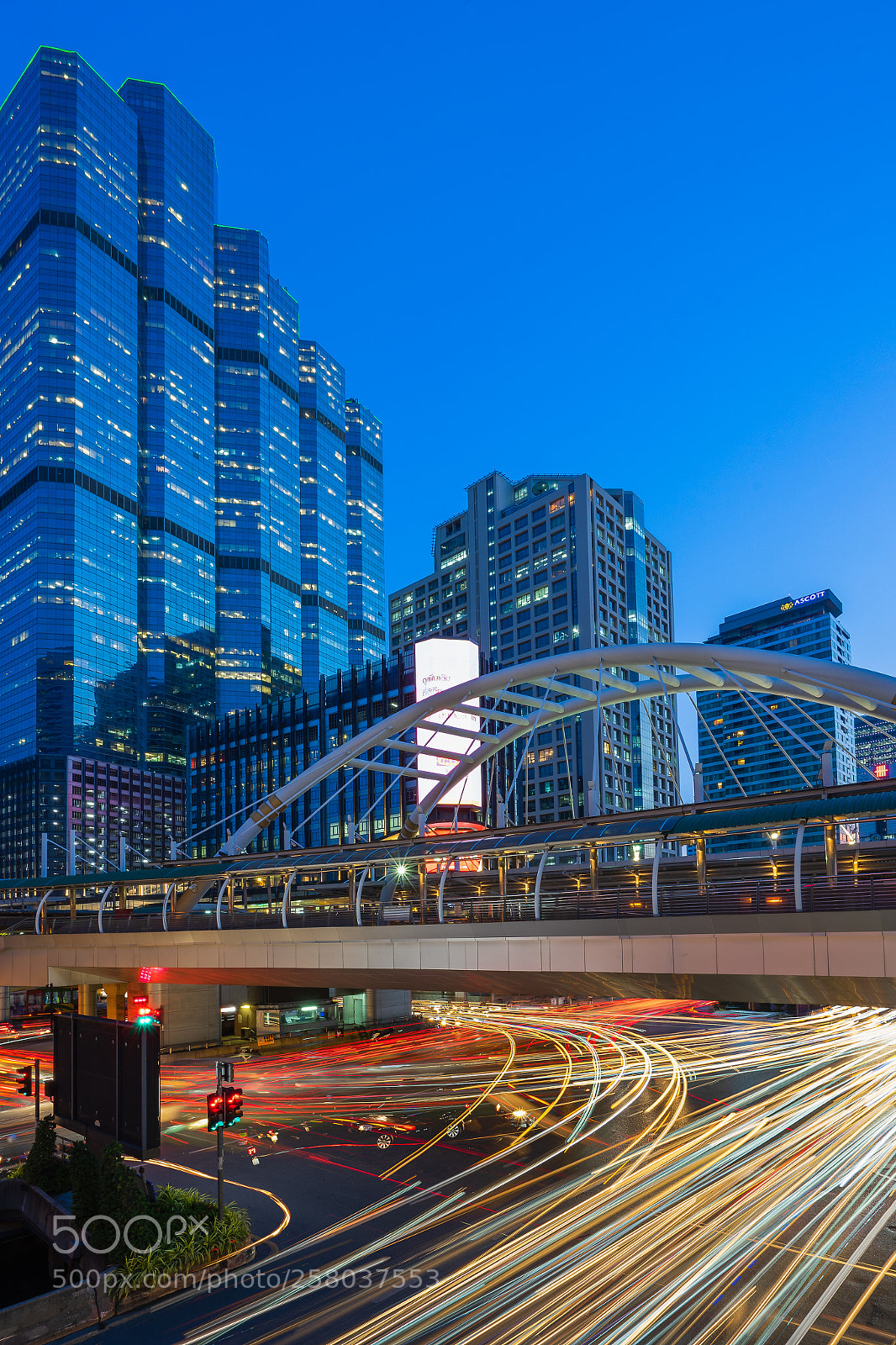 Sony a7 II sample photo. Bangkok light trails photography