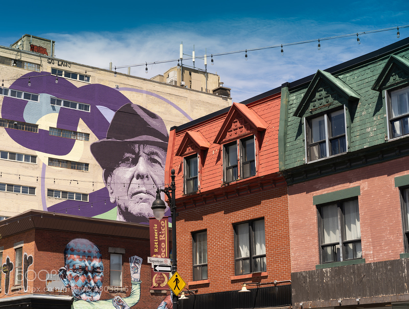 Sony a7 III sample photo. Leonard cohen mural photography