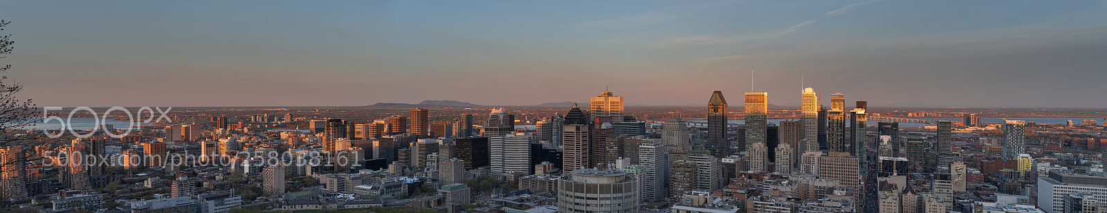 Sony a7 III sample photo. Mont royal montreal skyline photography