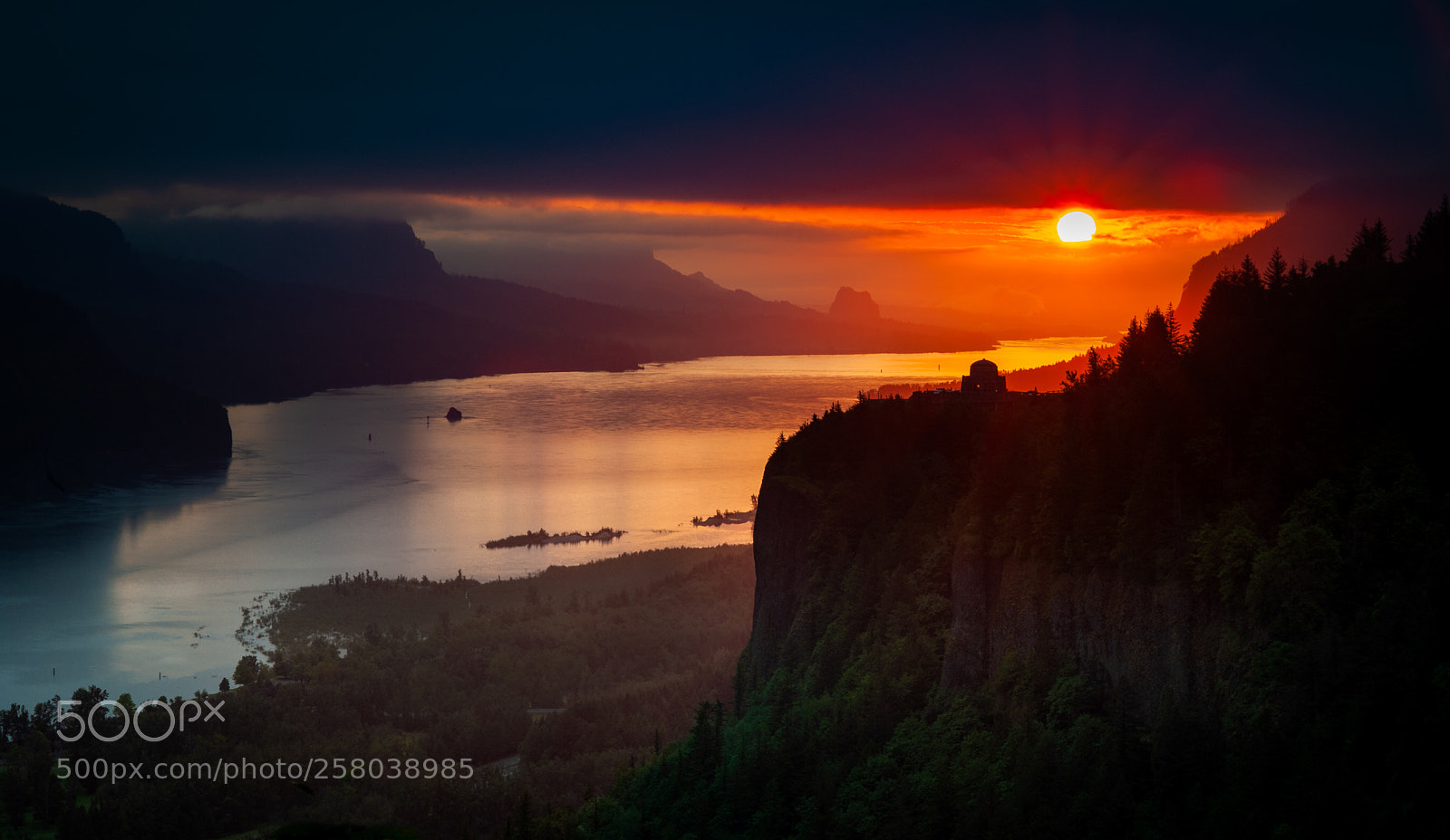 Nikon D700 sample photo. Columbia gorge sunrise photography