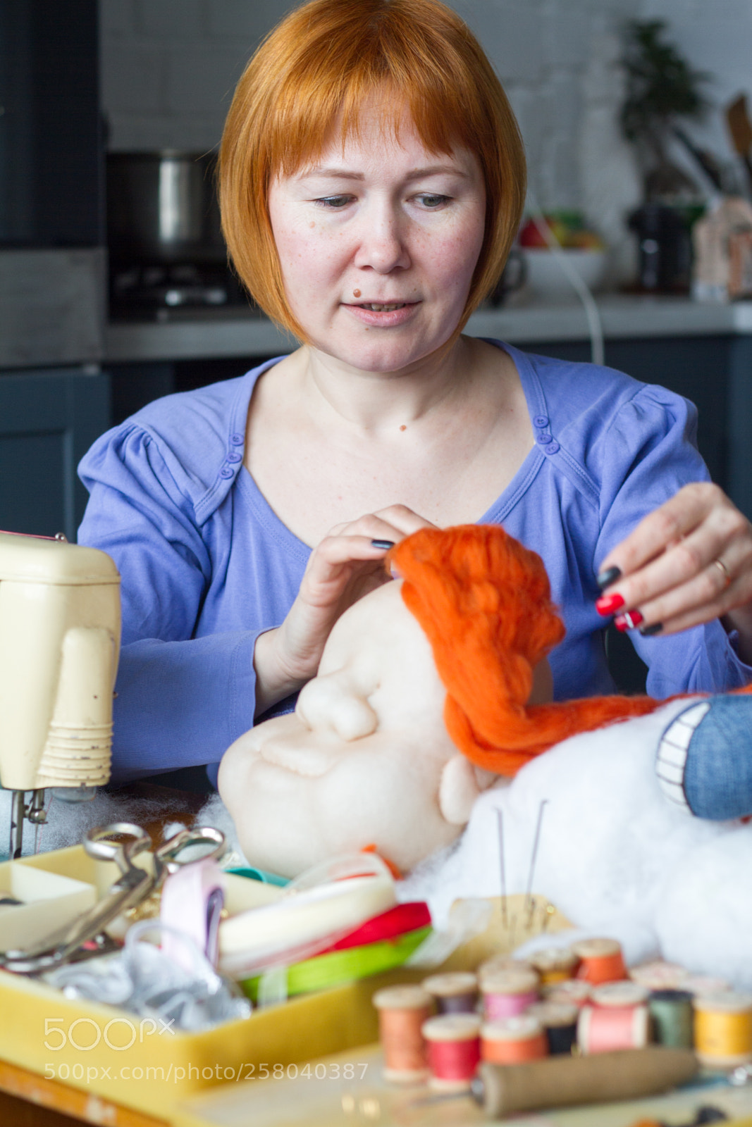 Canon EOS 7D sample photo. Making of handmade toys photography