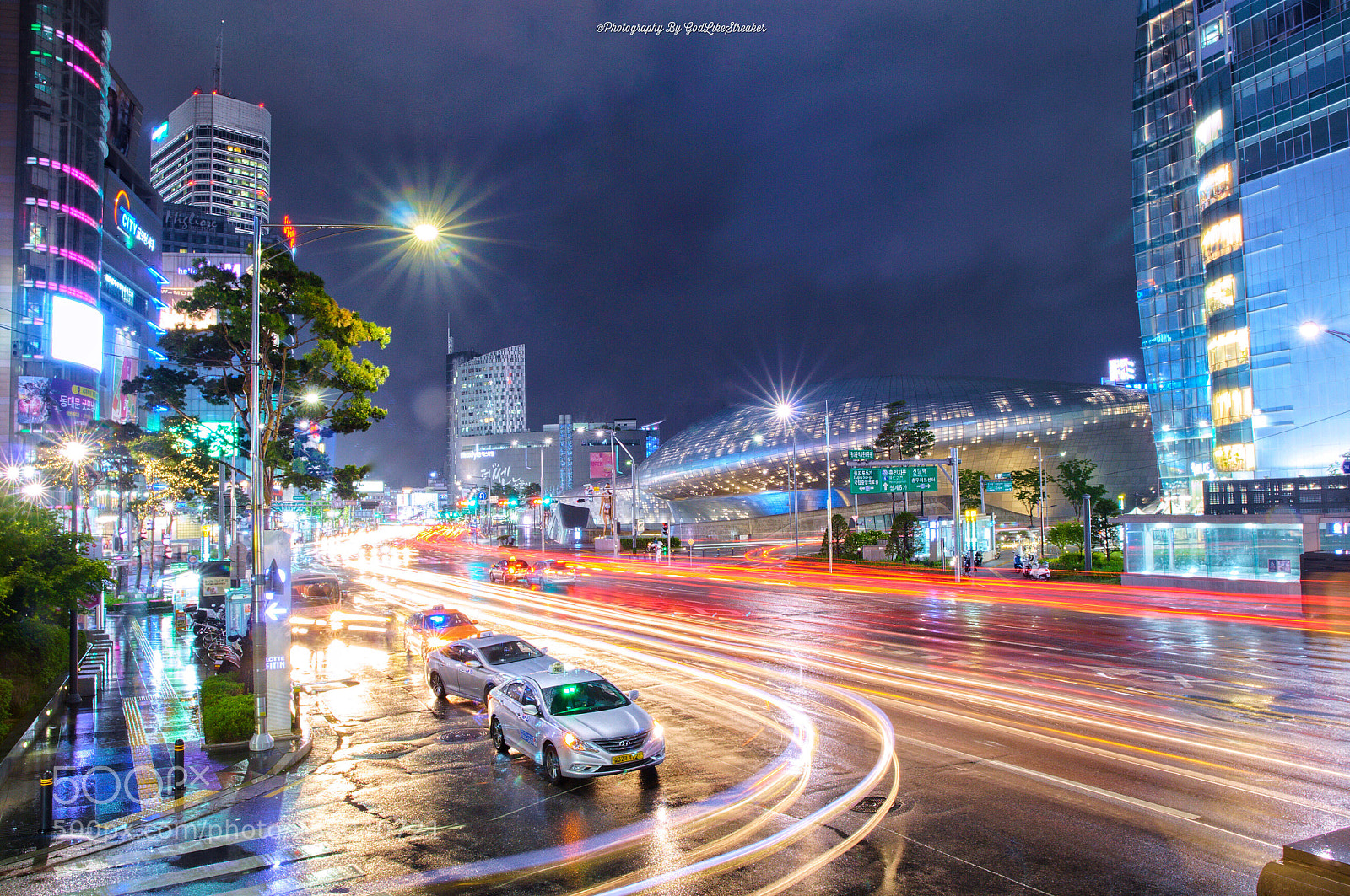 Sony Alpha NEX-6 sample photo. Light trail at dongdaemun photography