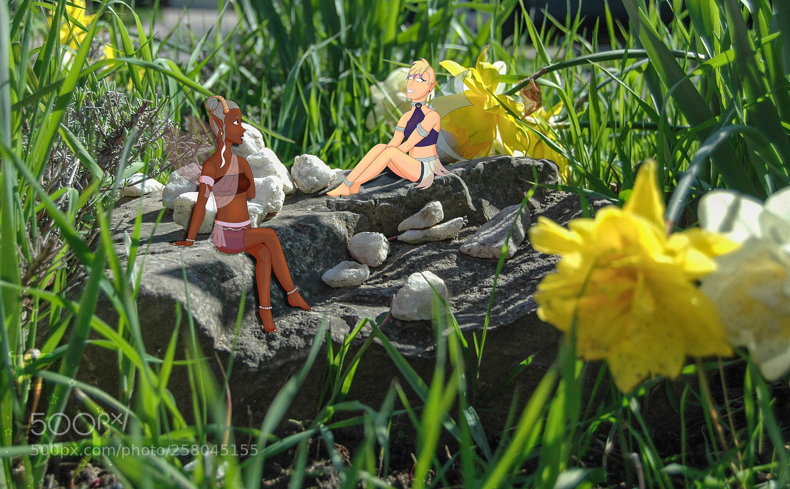 Nikon D70s sample photo. Garden faeries photography