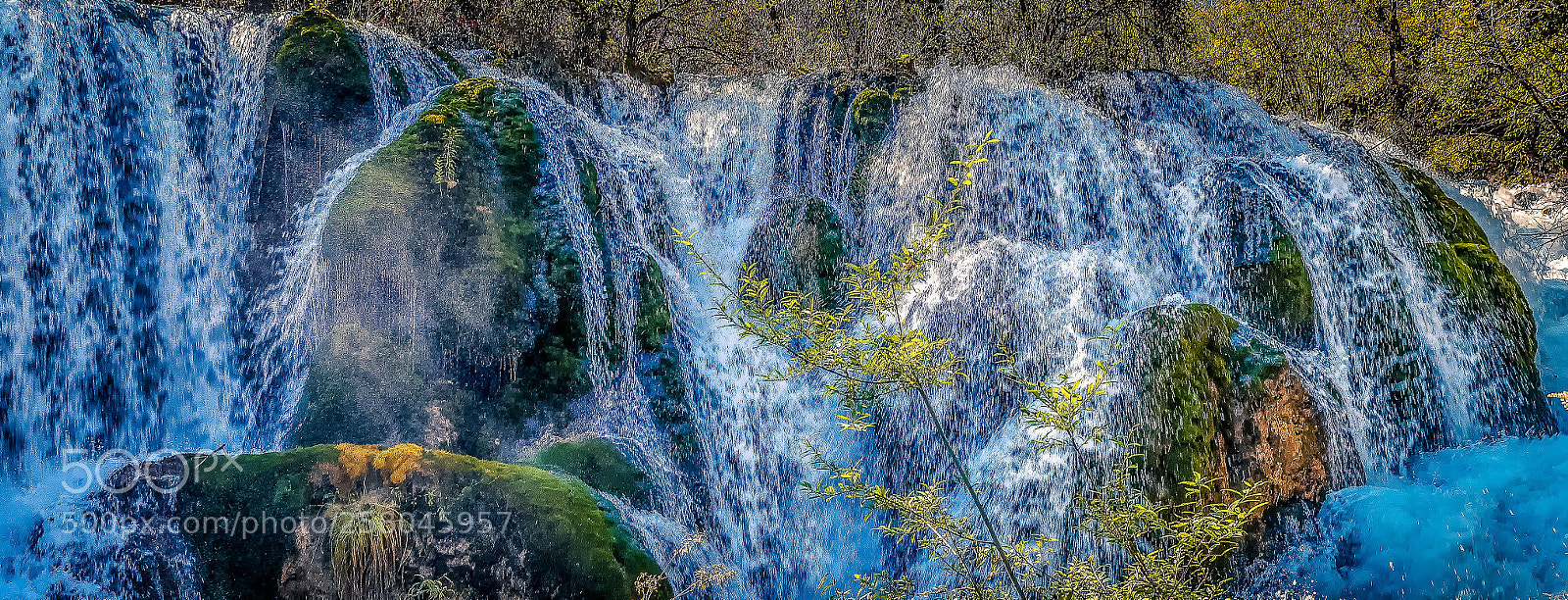 Nikon D810 sample photo. Water fall 九寨瀑布 photography