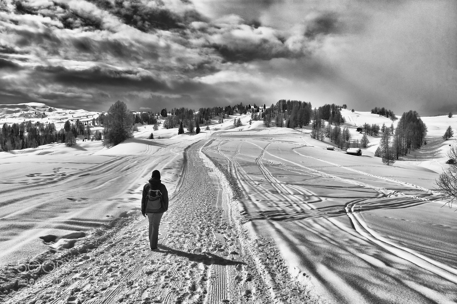 Nikon D7200 sample photo. Sentiero nella neve photography