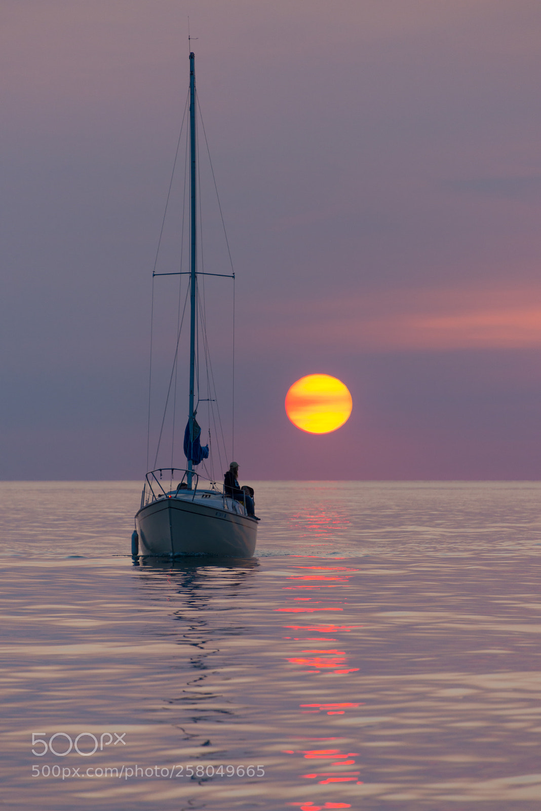 Nikon D600 sample photo. Sunset on lake michigan photography