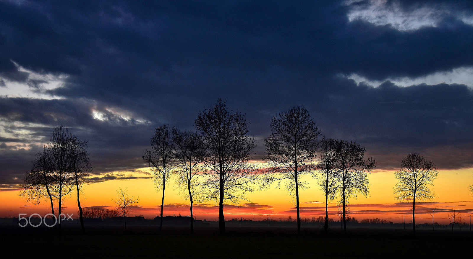 Nikon D5500 sample photo. Winter sunset photography