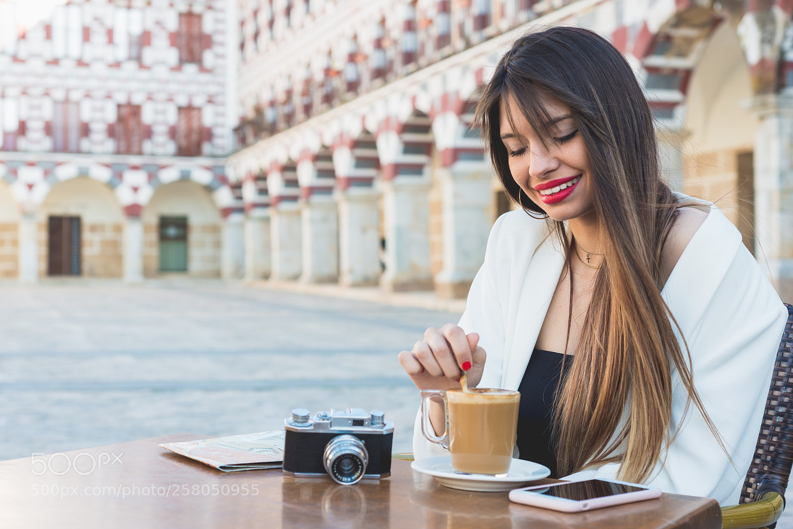 Nikon D800 sample photo. Attractive happy woman having photography