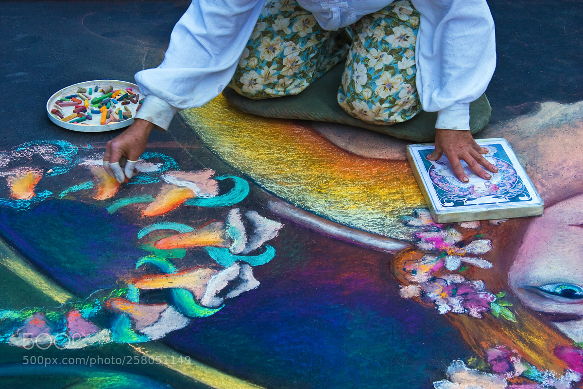 Canon EOS 20D sample photo. Italian street artist photography
