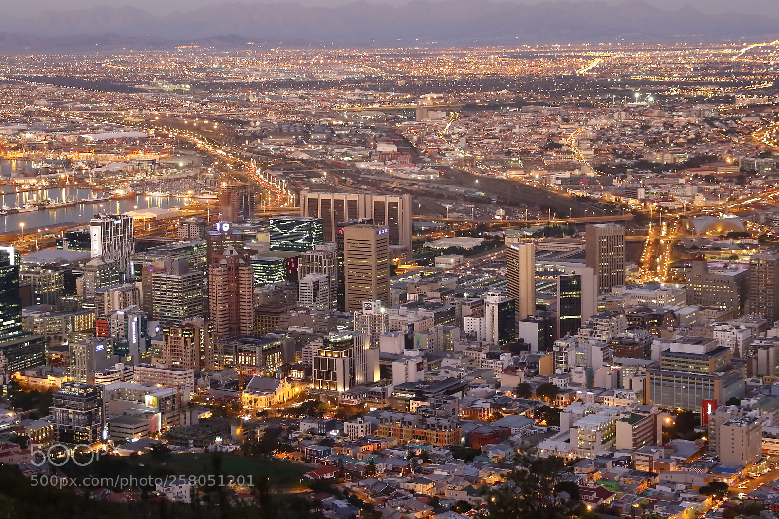 Canon EOS 7D sample photo. Cape town downtown view photography