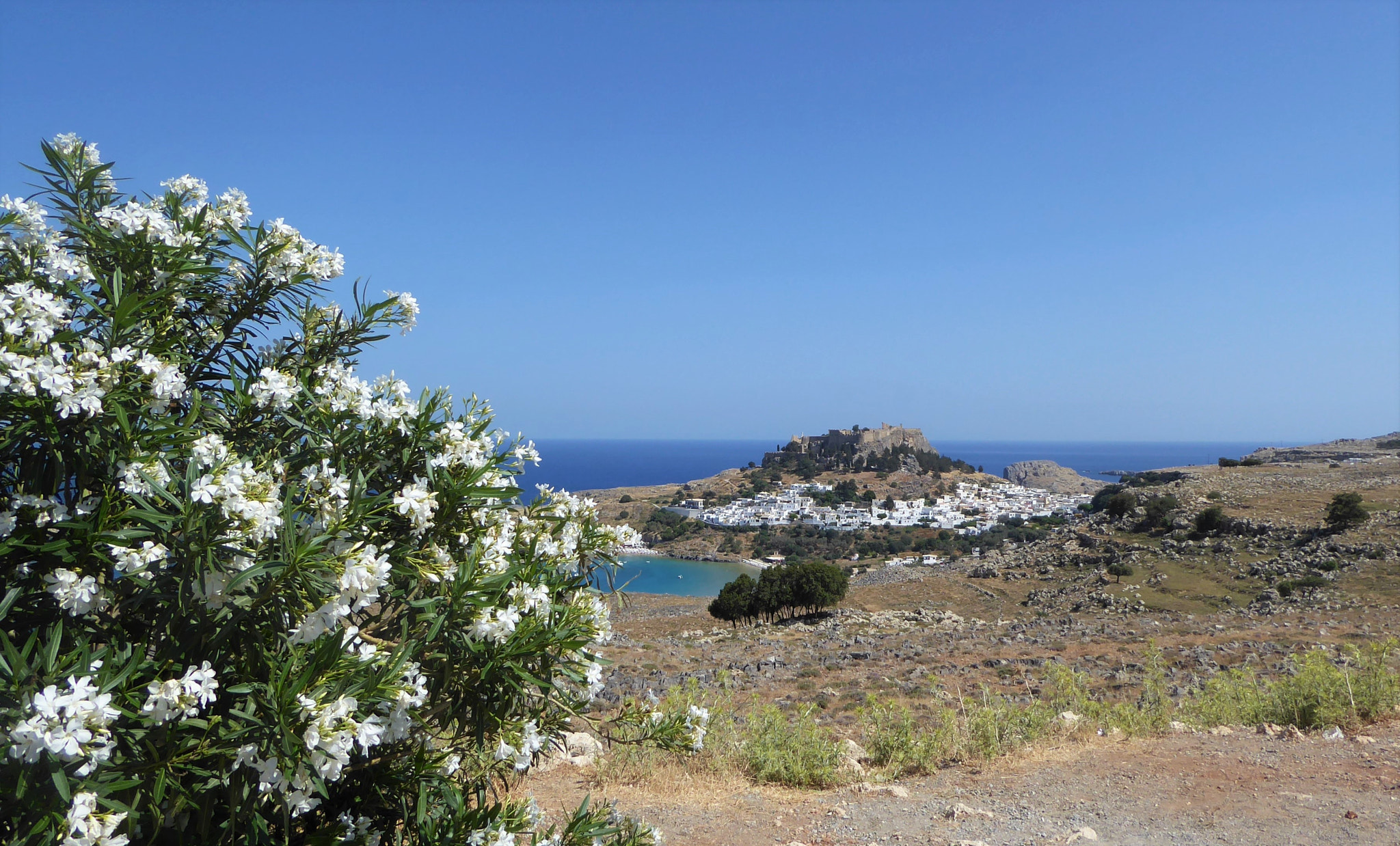 Panasonic DMC-TZ71 sample photo. Magnificent view to lindos photography