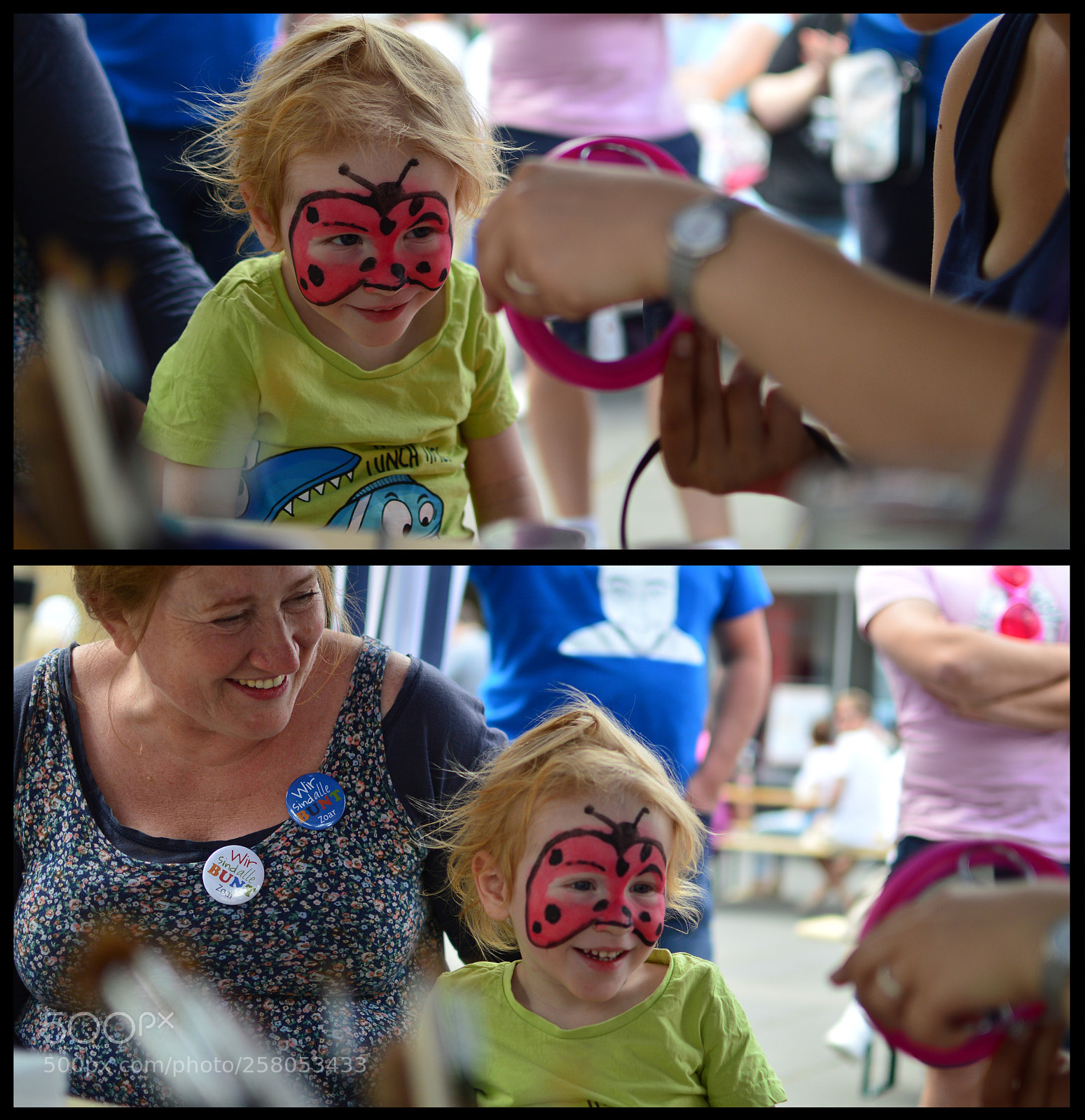 Nikon D3200 sample photo. Face painting photography