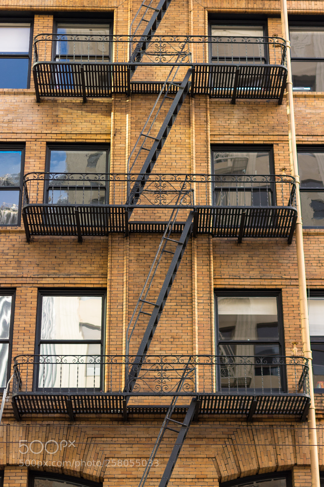 Nikon D7100 sample photo. Fire exit stairs, san photography