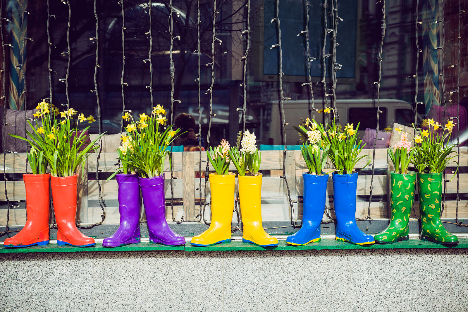 Nikon D700 sample photo. Yellow daffodils and hyacinth photography