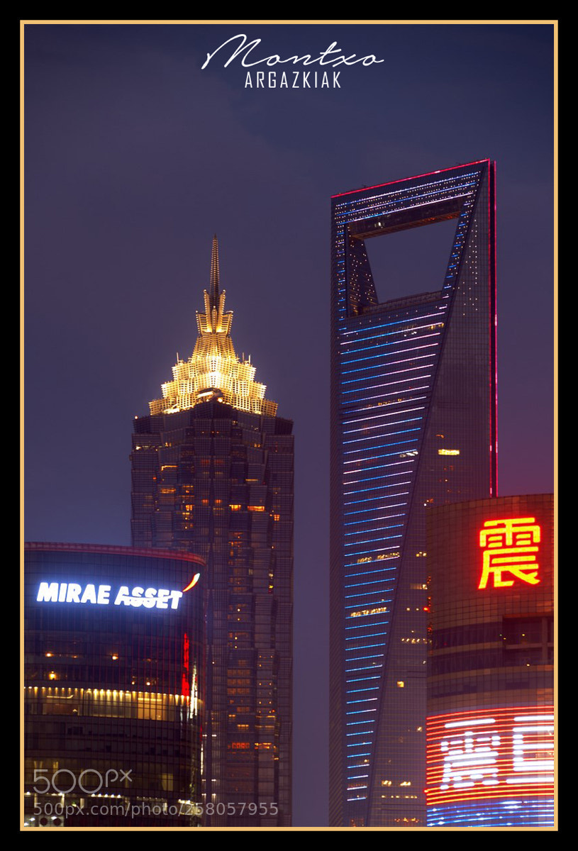 Nikon D700 sample photo. Two towers - shanghai photography